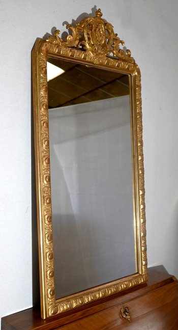 Specchio rettangolare in legno dorato - Fine XIX secolo