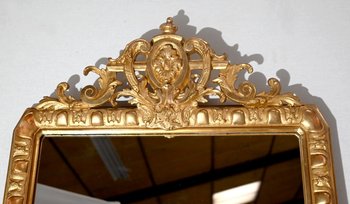 Specchio rettangolare in legno dorato - Fine XIX secolo