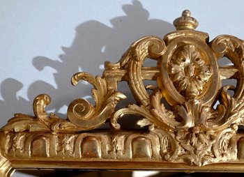 Specchio rettangolare in legno dorato - Fine XIX secolo