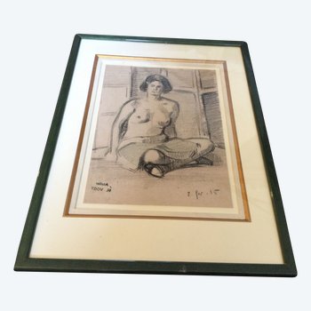 Nude, pastel by Hélène VOGT