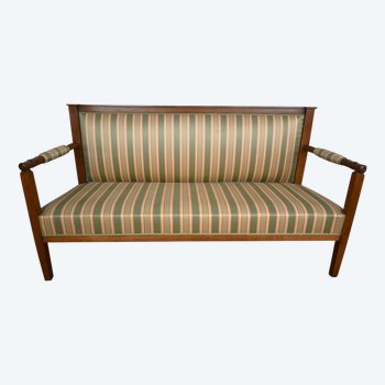 3-seater bench in cherry wood, Directoire style - 1st part of the XIXth century