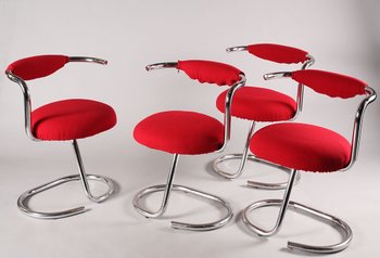 Set of 8 "Cobra" Chairs by Giotto Stoppino