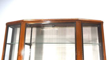 Showcase in mahogany and bronze art deco 3 doors