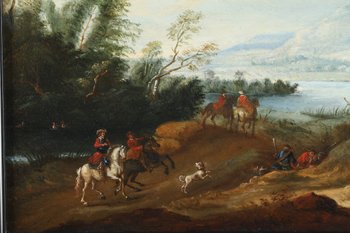 Two Landscapes Attributed to Elias Martin, 18th Century