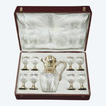 Louis XV style crystal drink service, Maison Boin-taburet