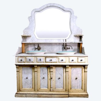 Late 19th Century Marble Toilet Cabinet