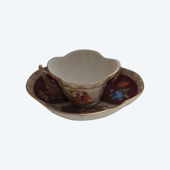 Small coffee cup porcelain of Saxony