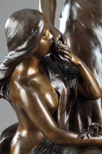 "Giovani donne con fiori" di Sylvain Kinsburger (1855-1935)