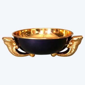 Dessous de plat décoré de trèfles en bronze doré