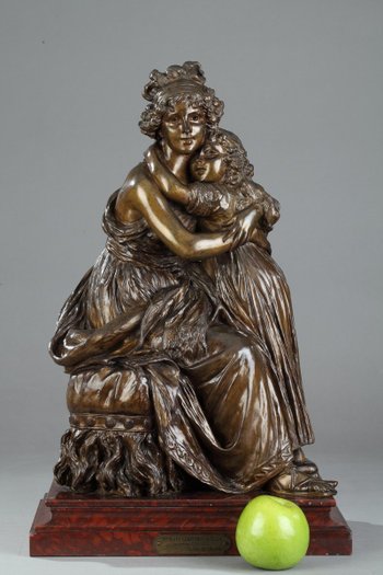 Bronzo dopo l'autoritratto di Madame Vigée-lebrun con la figlia Julie