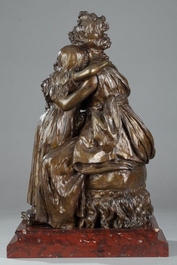 Bronzo dopo l'autoritratto di Madame Vigée-lebrun con la figlia Julie