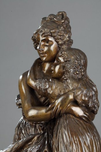 Bronzo dopo l'autoritratto di Madame Vigée-lebrun con la figlia Julie