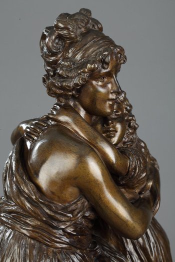 Bronzo dopo l'autoritratto di Madame Vigée-lebrun con la figlia Julie