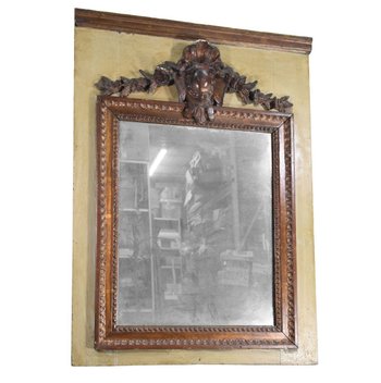 Trumeau Luigi XVI XVIII° Legno Laccato E Dorato