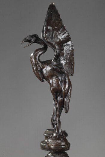Ein großes Paar Bronze-Kerzenleuchter aus der Restaurationszeit