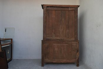             Credenza a due corpi in quercia Normandia 18° secolo