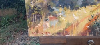 Olio su tavola /Tony Reniers 20° secolo