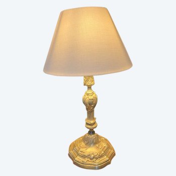 Beautiful late 19th century gilt bronze lamp