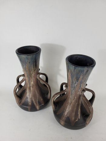 Important pair of stoneware vases - Alfred Lebret (1871-1955)