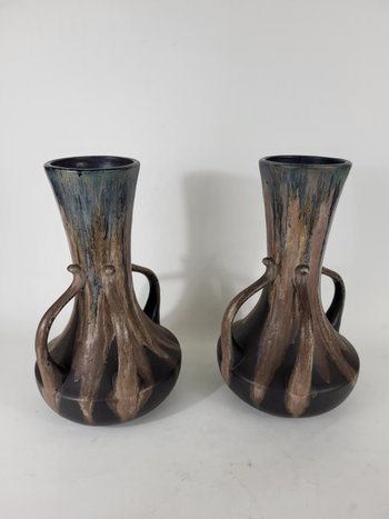 Important pair of stoneware vases - Alfred Lebret (1871-1955)