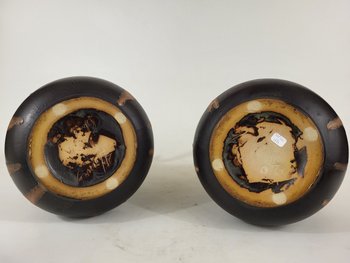 Important pair of stoneware vases - Alfred Lebret (1871-1955)