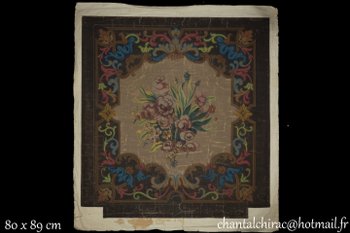 cardboard tapestry of Aubusson flowered file