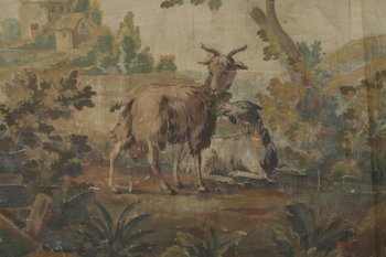 Carton of Aubusson tapestry fable