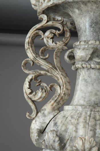 Gaine Décorative En Albâtre d'époque Louis-philippe