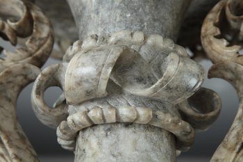 Gaine Décorative En Albâtre d'époque Louis-philippe