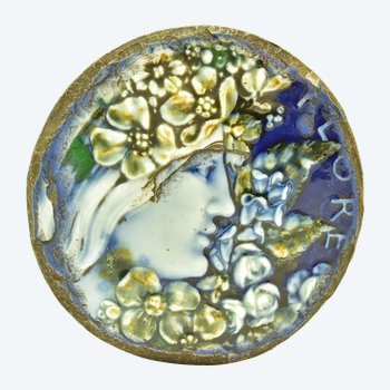 Taxile Doat Manufacture De Sevres 1899 Flore Art Nouveau      