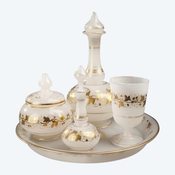 White Opaline Water Service from the Napoleon III period