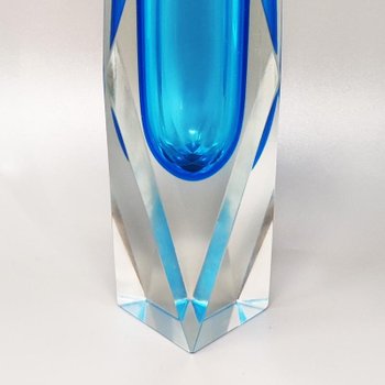 1960 Erstaunliche seltene blaue Vase von Flavio Poli für Seguso. Hergestellt in Italien