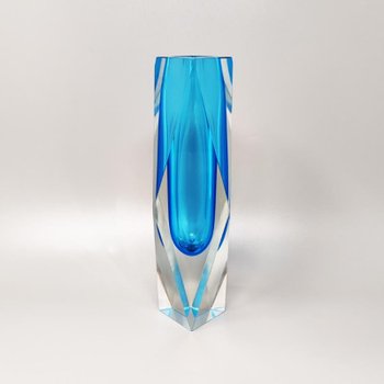 1960 Erstaunliche seltene blaue Vase von Flavio Poli für Seguso. Hergestellt in Italien