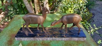 scultura di animali / spelter art déco
