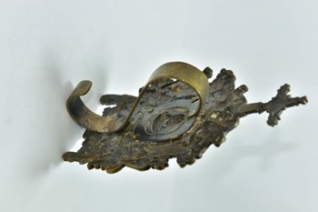 Osculatoire En Bronze Doré Et Argent d'époque Louis XIV            