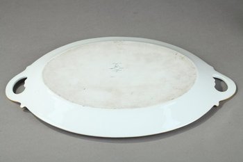 Coupe En Porcelaine Bleue Dans Le Style De Sèvres, XIXe Siècle