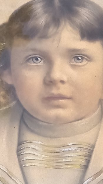 ritratto a pastello secco / XIX secolo