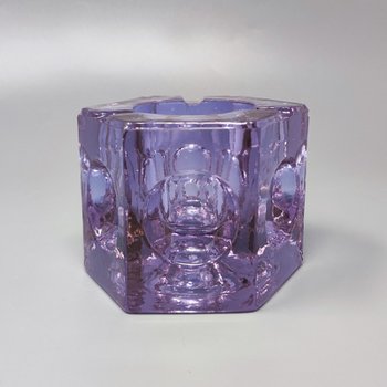 1970 Superbe ensemble à fumer violet d'Antonio Imperatore en verre de Murano. Fabriqué en Italie