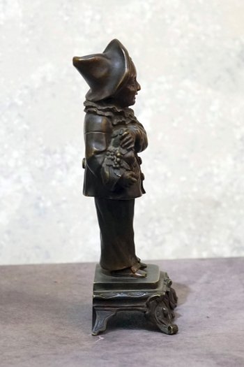 Pierrot in bronzo