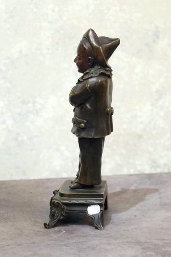 Pierrot in bronzo