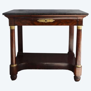             Nineteenth Empire Style Mahogany Console