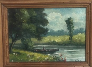 Zwei Flusslandschaften.
