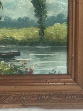 Zwei Flusslandschaften.