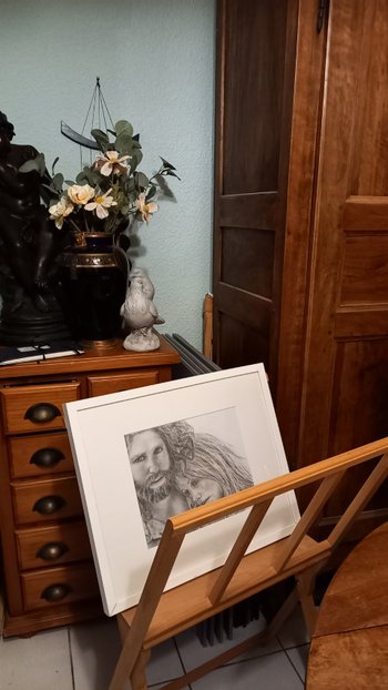 Dessin Mine de plomb /Jim Morrison/ Pamela Courson