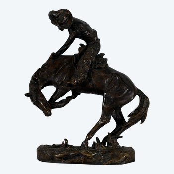 Bronze " The Riding Horse " - Early XXth century