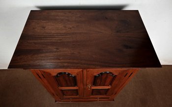 Petite Armoire à Épices en Teck de Pondichéry – Fin XIXe