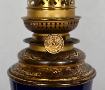 Coppia di lampade a olio in terracotta - Inizio XX secolo