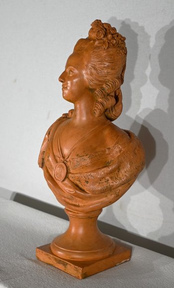 Busto in terracotta di Maria Antonietta, dopo F. Lecomte - 1920