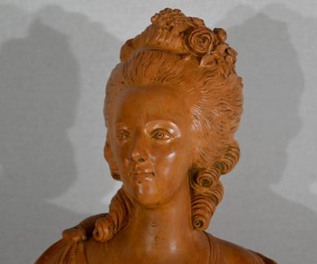 Busto in terracotta di Maria Antonietta, dopo F. Lecomte - 1920