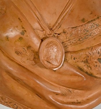 Busto in terracotta di Maria Antonietta, dopo F. Lecomte - 1920